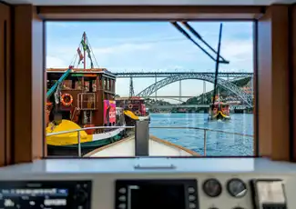 Ferry sur le Douro, Porto, Portugal, Porto Pass.
